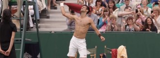 Novak Djokovic, Wimbledon Champion, and Grigor Dimitrov Do a Strip Tease Dance on the Court