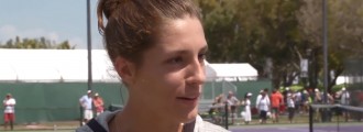 Andrea Petkovic Gets Some Coaching Tips From a Crazy Coach
