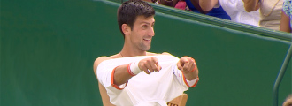 World #1 Novak Djokovic is Shirtless AGAIN! Celebrate the finals win with Nole and Richard Gasquet.