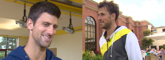 Novak Djokovic and Robin Haase Joke About Getting Mistaken For Someone Else