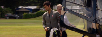 Novak Djokovic Always Arrives in Style