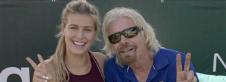 Necker Island is a Tennis Paradise for Genie Bouchard